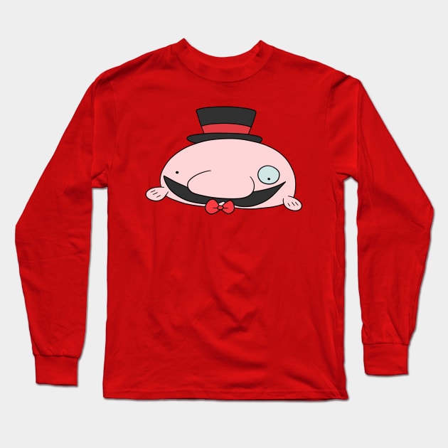 Dapper Blobfish Long Sleeve T-Shirt by saradaboru